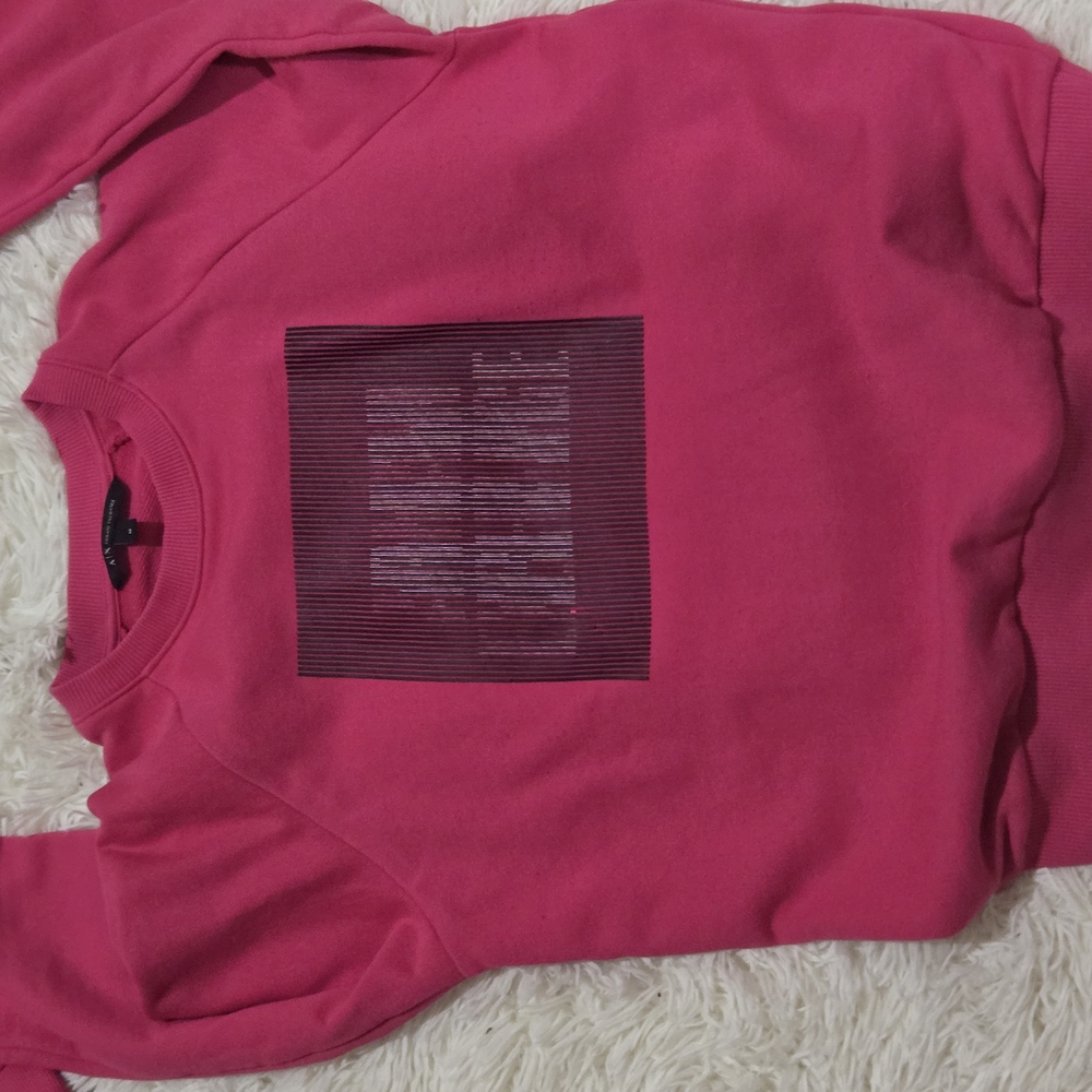 Pink Sweatshirt with Graphic Detail
